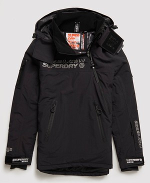 Superdry Snow Rescue Overhead Férfi Kabát Fekete | YUBRE6304